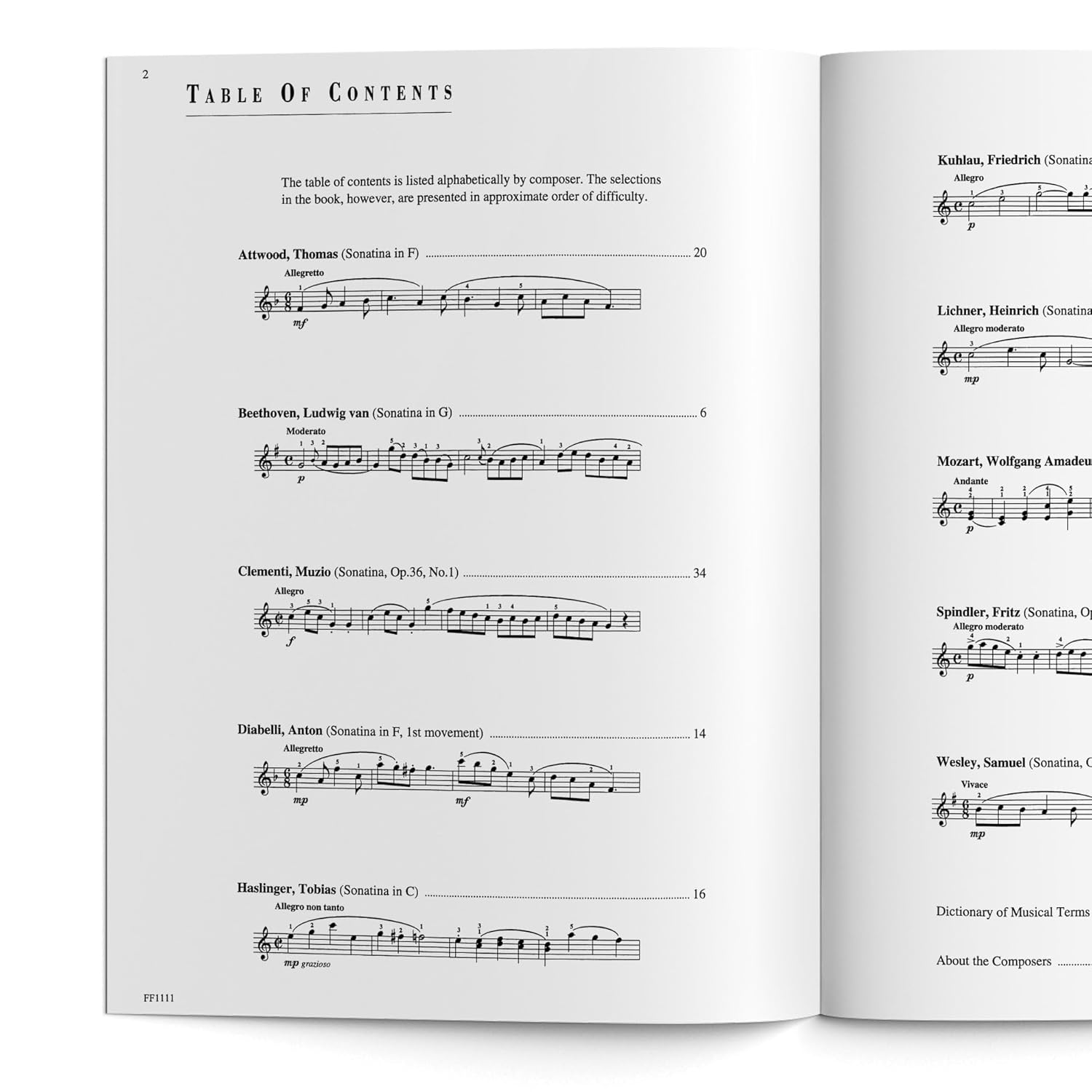 Piano Sonatinas Book 3 - Developing Artist Original Keyboard Classics image number 2