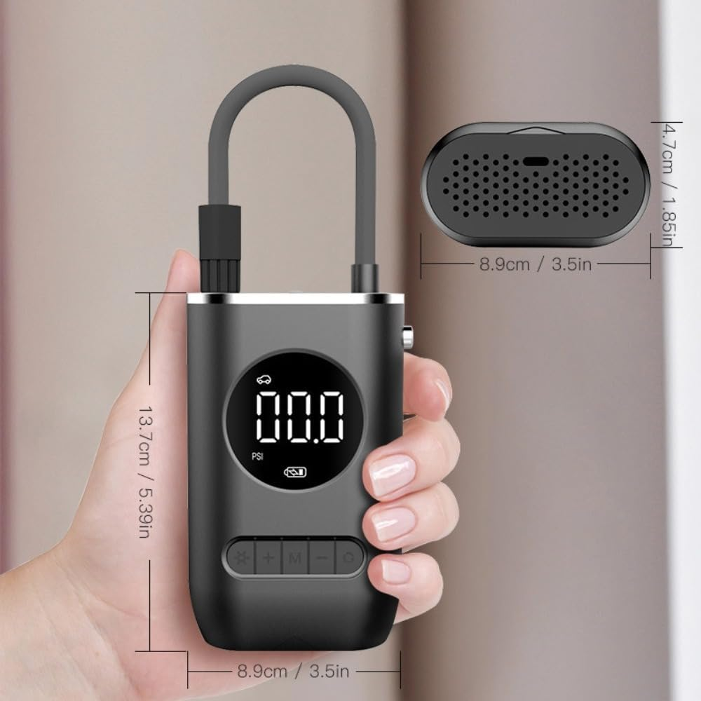 Tyre Inflator,Portable Air Compressor Fast Tire Pump for Car Bike Motorcycles Ball image number 1