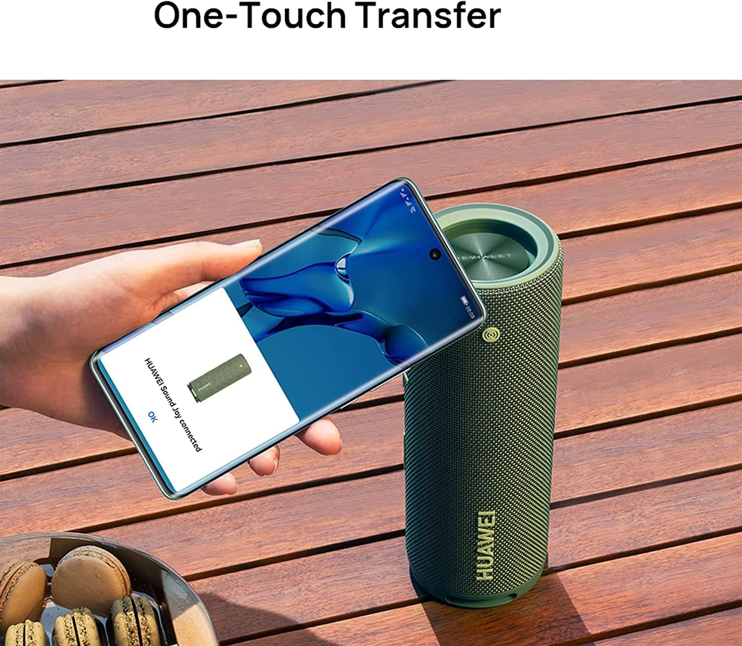 HUAWEI Sound Joy Portable Bluetooth Speaker, 79 Dba @2M Devialet Quad Speakers, 26 Hour Playback, Shake Stereo Link Up, Obsidian Black (Australian Version) image number 4