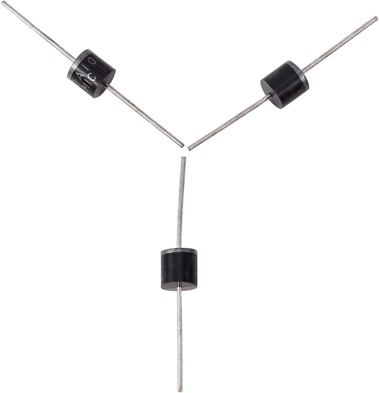 50Pcs 10A10 1000V High Voltage Rectifier Diodes, Eco-Friendly Unleaded, Low Forward Voltage Drop, High Current Capability, for Car Circuits image number 2
