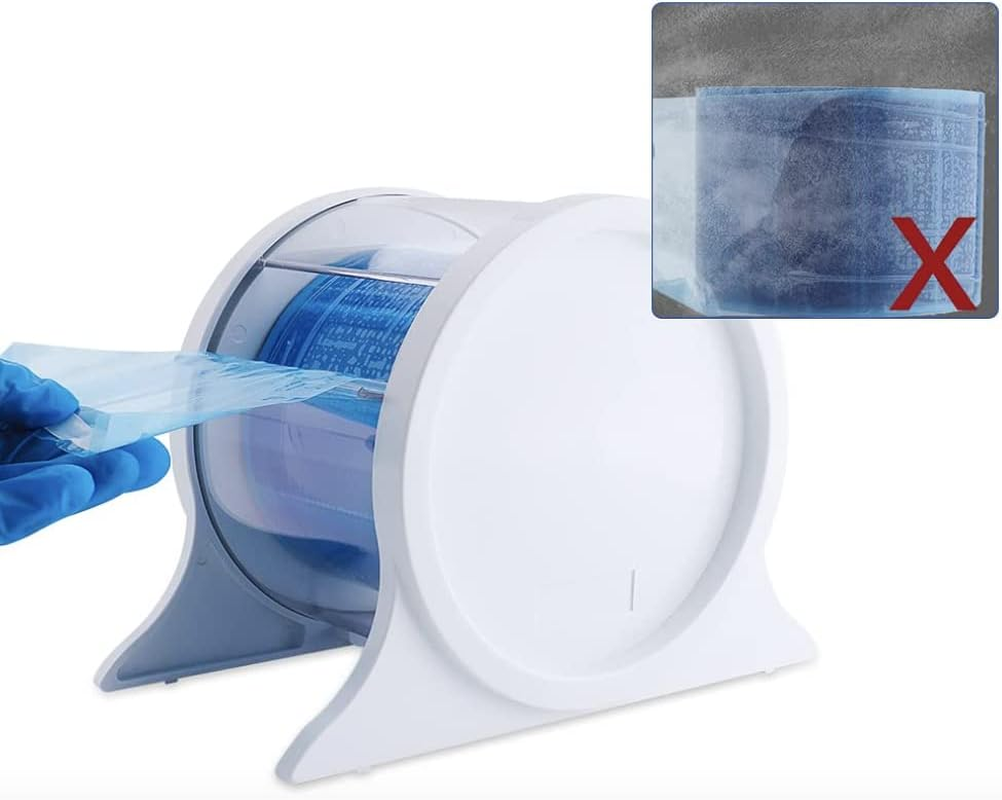 Dental Barrier Film Dispenser, Acrylic Protecting Barrier Film Holder for Film Support & Dust-Proof, Dispensing Box Barrier Dispensers Plastic Stand Holder