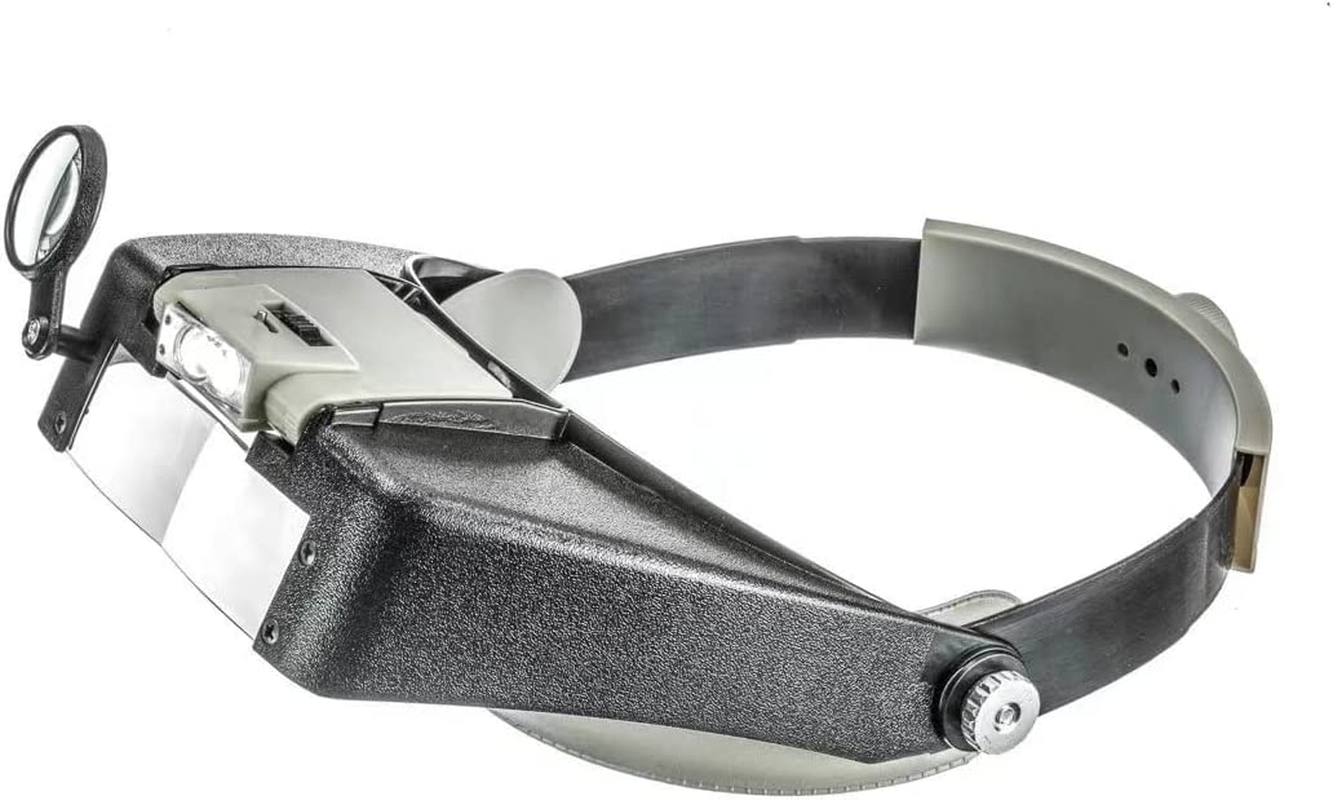 Professional Headband Magnifier - Magnifying Glass Hand-Free Loupe with LED Light for Reading,Watch Repair,Crafts,Jewelry Close Work image number 2