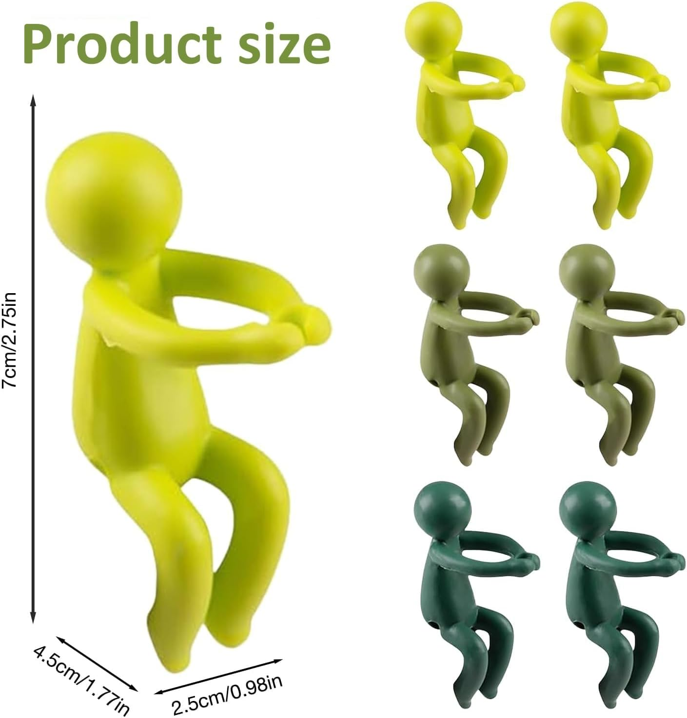 6Pcs Plant Propagation Buddy | Little Man Plant Supports for Cuttings, Sprouts, Stems, Shoots | Decorative Garden Plant Nurturing Holder for Plant Lovers image number 5