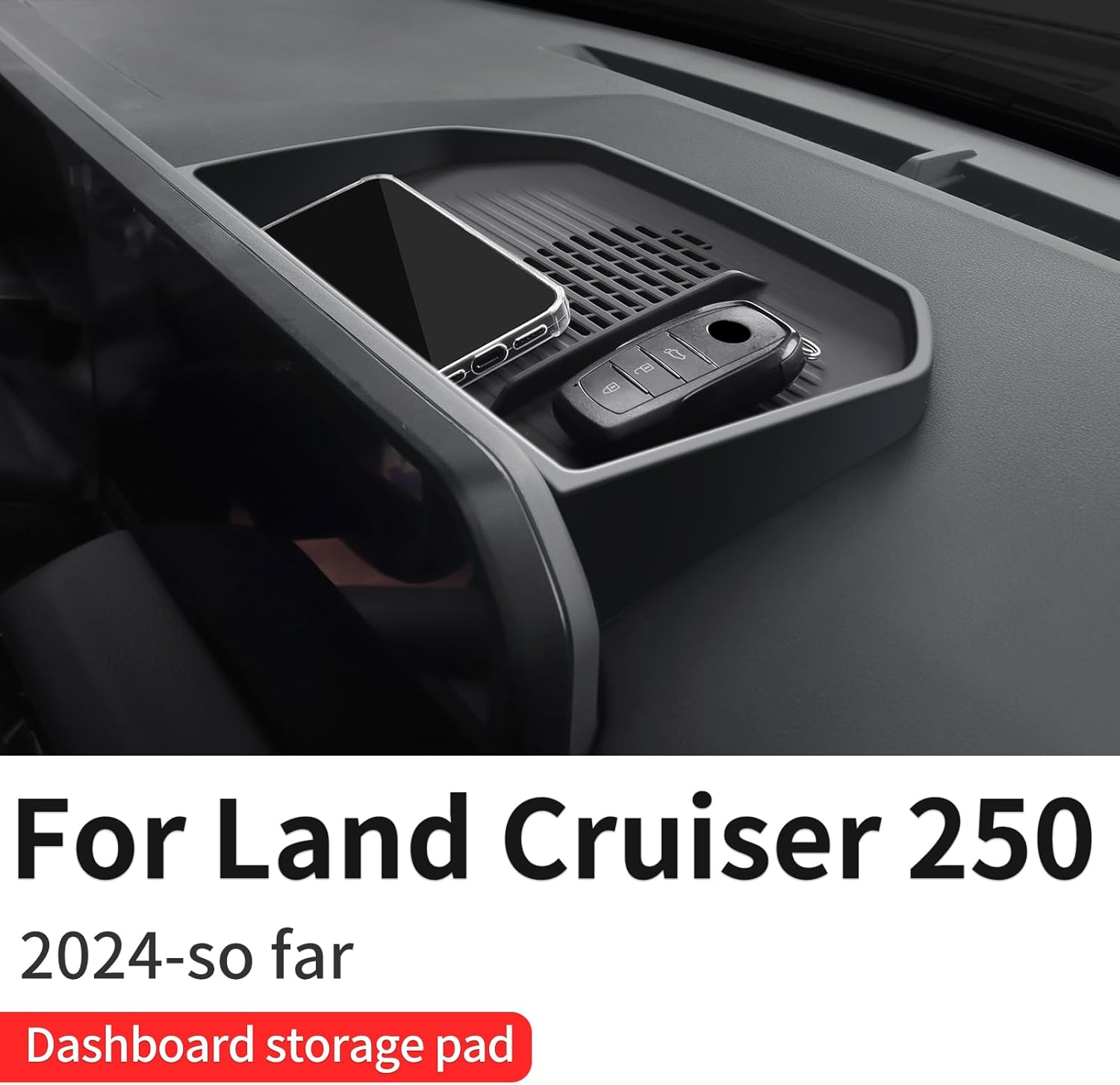 Dashboard Storage Box Fit for Toyota Land Cruiser 250 1958 Prado Lc250 J250 2024 2025 Central Console Storage Cushion Internal Modification Accessories