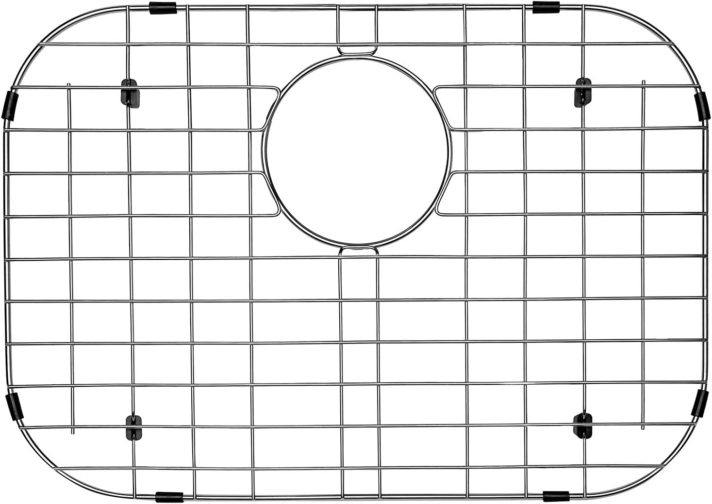 Serene Valley Sink Bottom Grid 19-1/16" X 13-5/8&rdquo;, Rear Drain with Corner Radius 3-1/2", Sink Protector NLW1914R image number 3