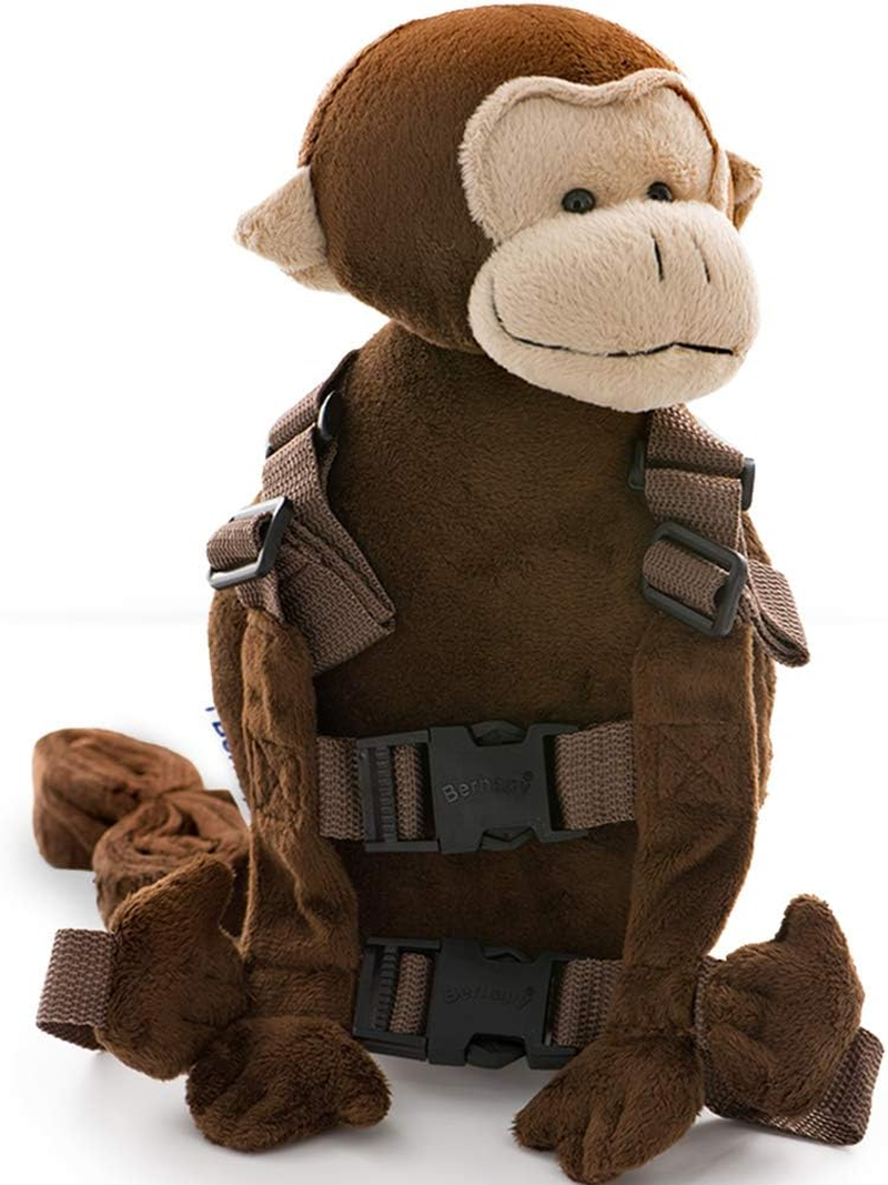 2 in 1 Lion Toddler Safety Harness Backpack Children'S Walking Leash Strap(Yellow)