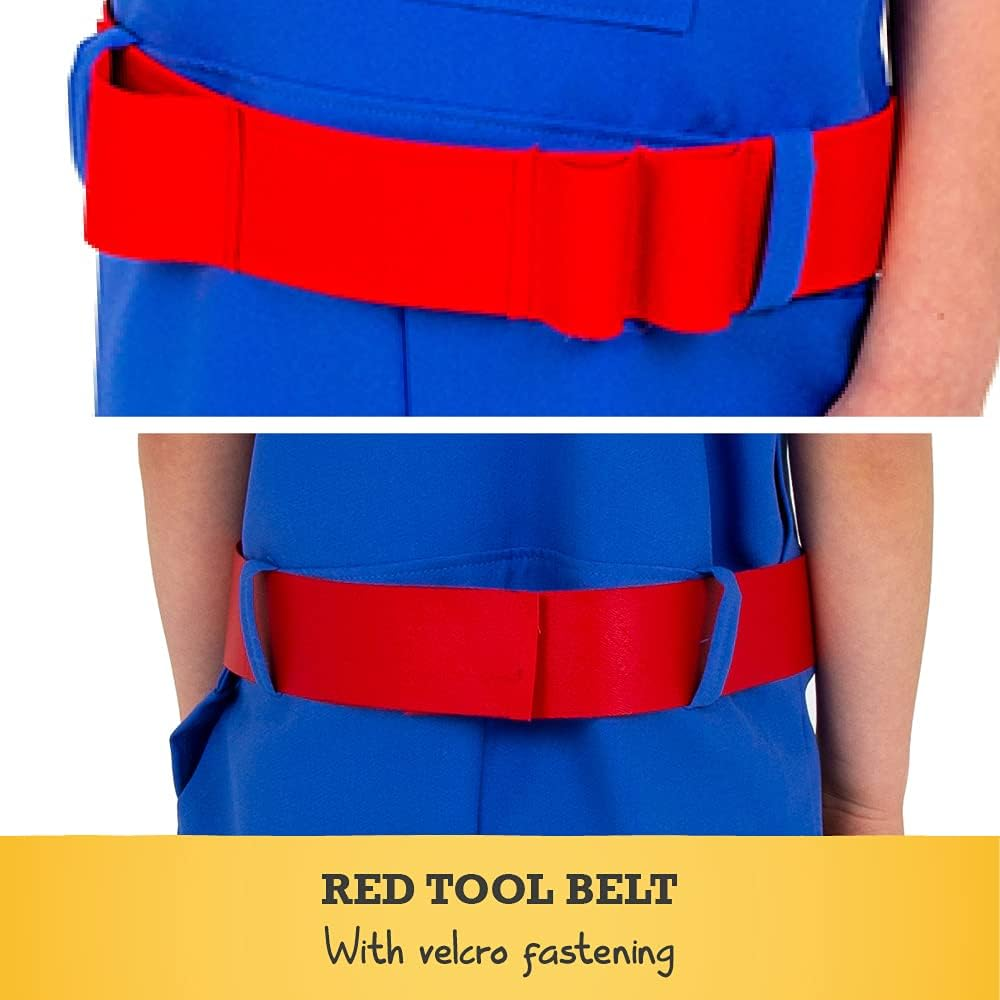 Builder Costume & Helmet - Kids Costume 5-7 Years image number 3