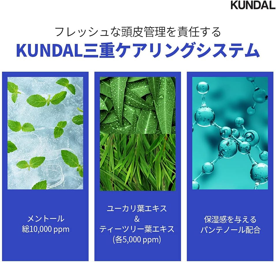 Kundal Scalp Refreshing Cool Shampoo 500 Ml - Aqua Mint image number 4