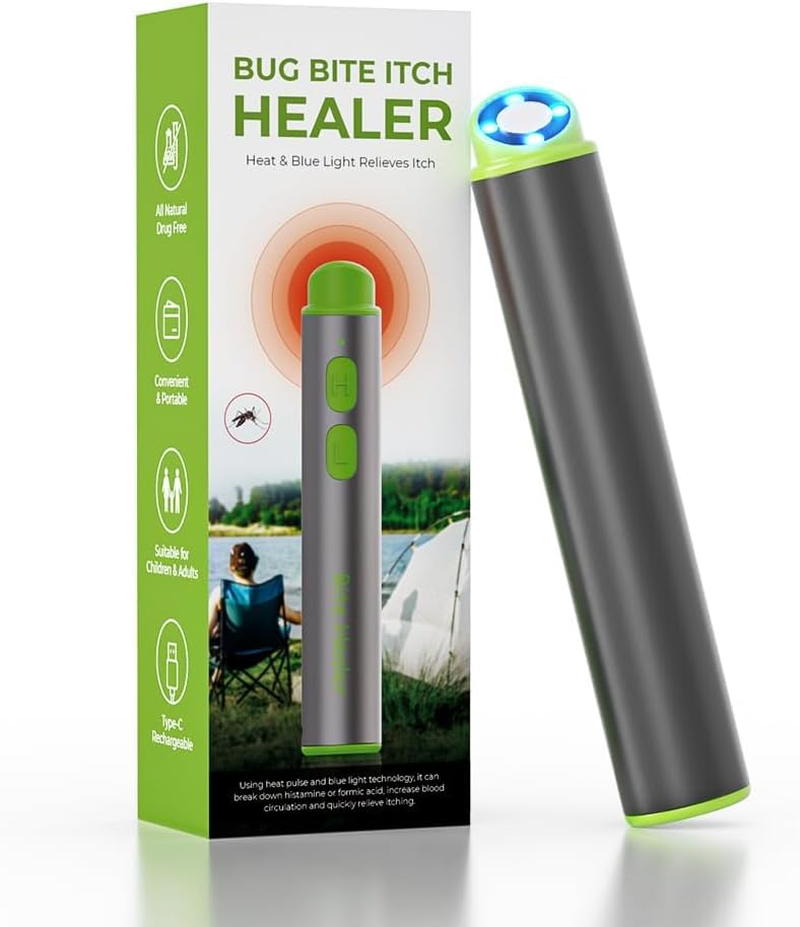 Insect Bite Sting Relief Device, Chemical-Free Itch Swelling Relief for Mosquito Bites, Compact & Portable - Rechargeable Bite Healer image number 3