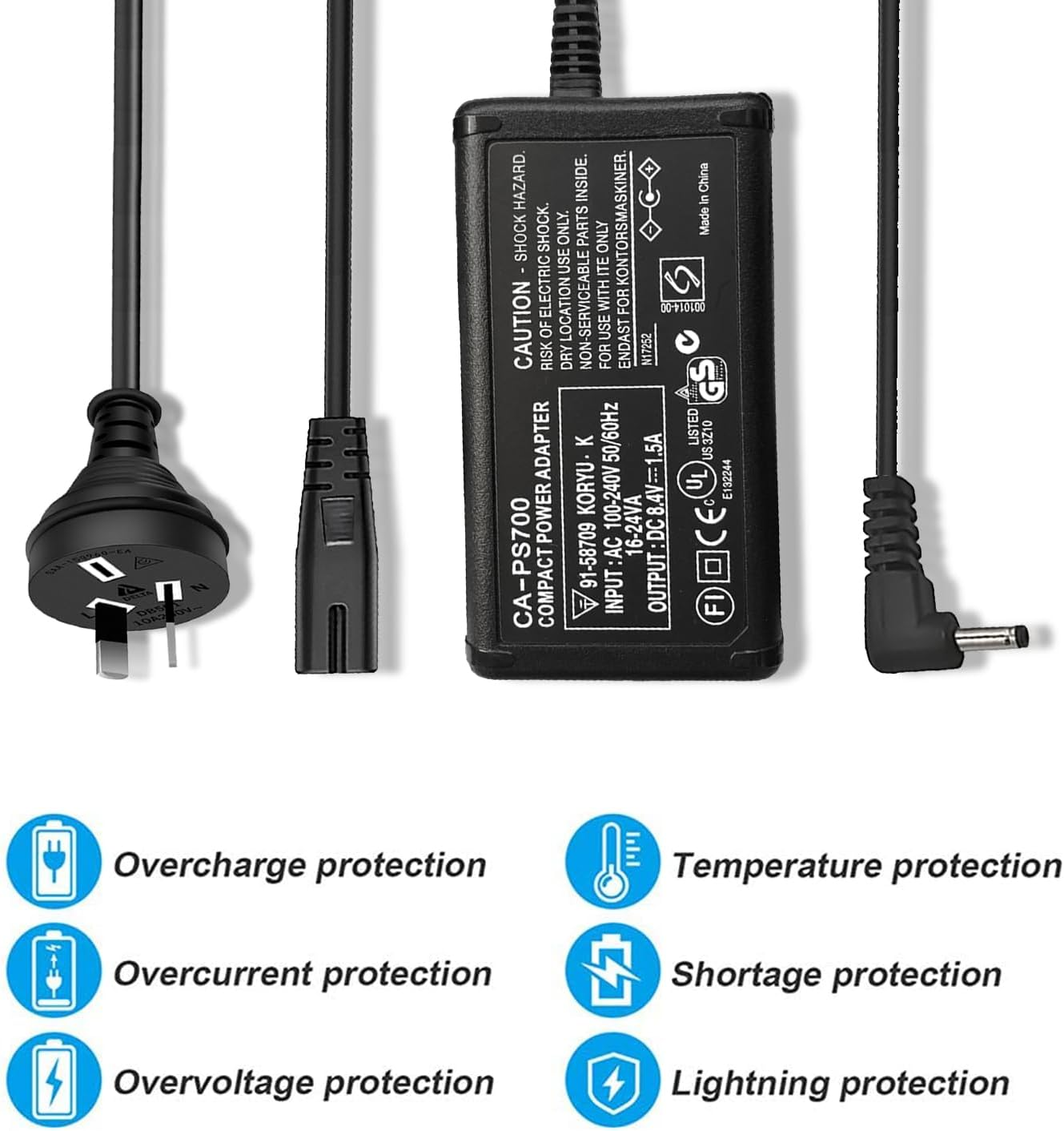 KWTOUL ACK-E15 AC Power Adapter DR-E15 DC Coupler Dummy Battery Kit Compatible with Canon EOS Rebel SL1, 100D EOS Kiss X7 DSLR Powershot SX70 HS Camera image number 6