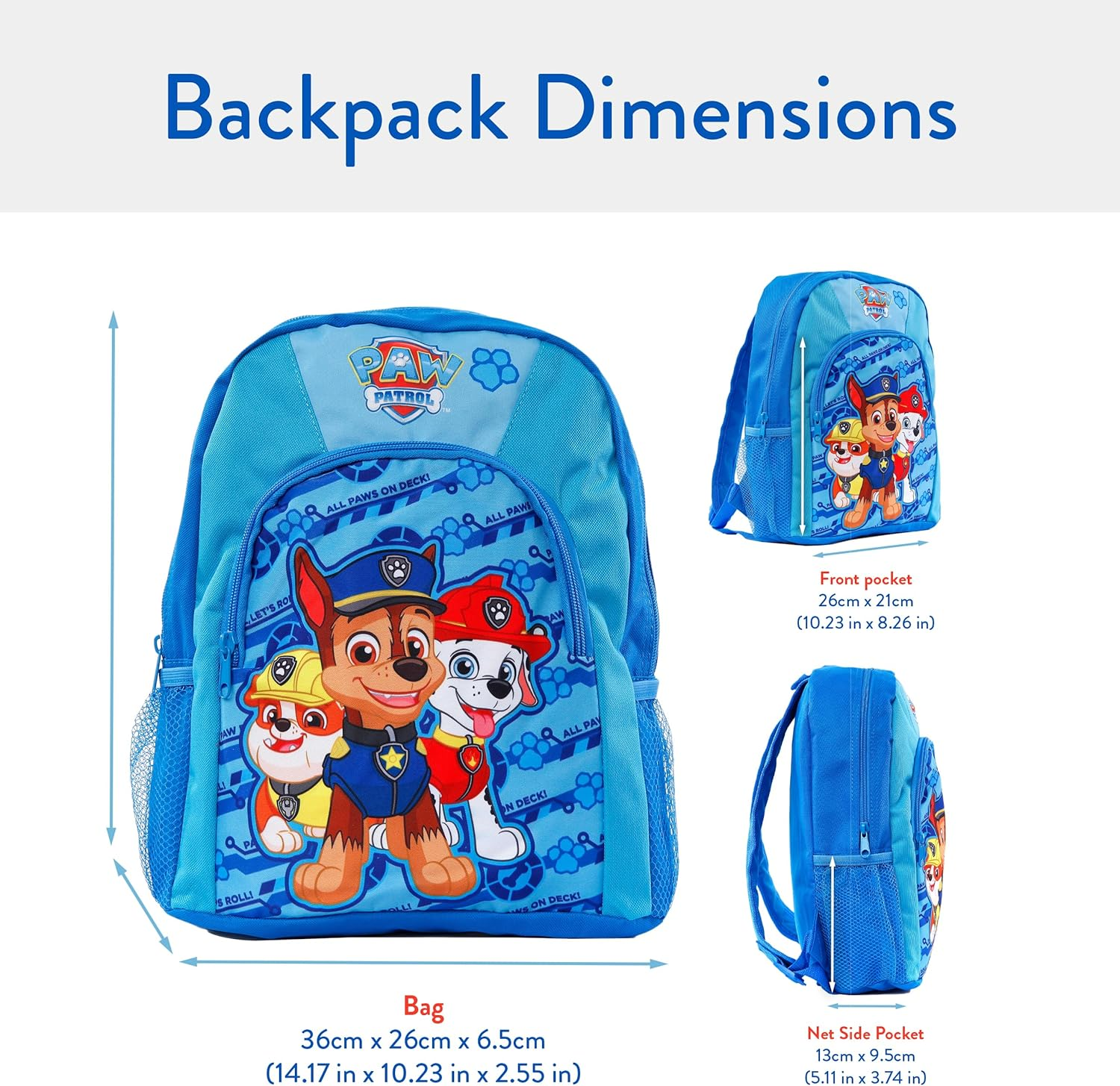 Paw Patrol Boys Paw Patrol Backpack