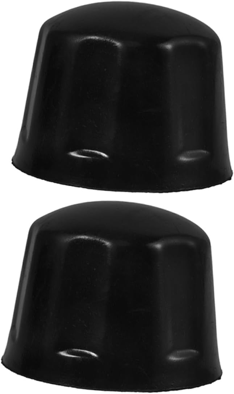 NOLITOY 2Pcs Rubber ATV Wheel Hub Caps Replacement Tire Rim Covers for 110-250Cc Go-Karts Trailers and Golf Carts, Protective Automotive Vehicle Accessory for Off-Road Wheels image number 1
