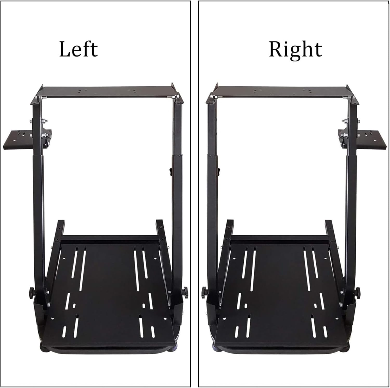 Sim Racing Wheel Stand, Adjustable Steering Simulator Gaming Cockpit, Compatible with Logitech G25,G27,G29,G920, Black 58 * 48 * 80CM image number 5