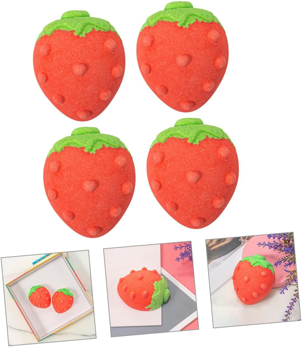 KOMBIUDA 4Pcs Bathing Bath Salt Bomb Bath Ball Portable Boys and Girls Showering image number 6