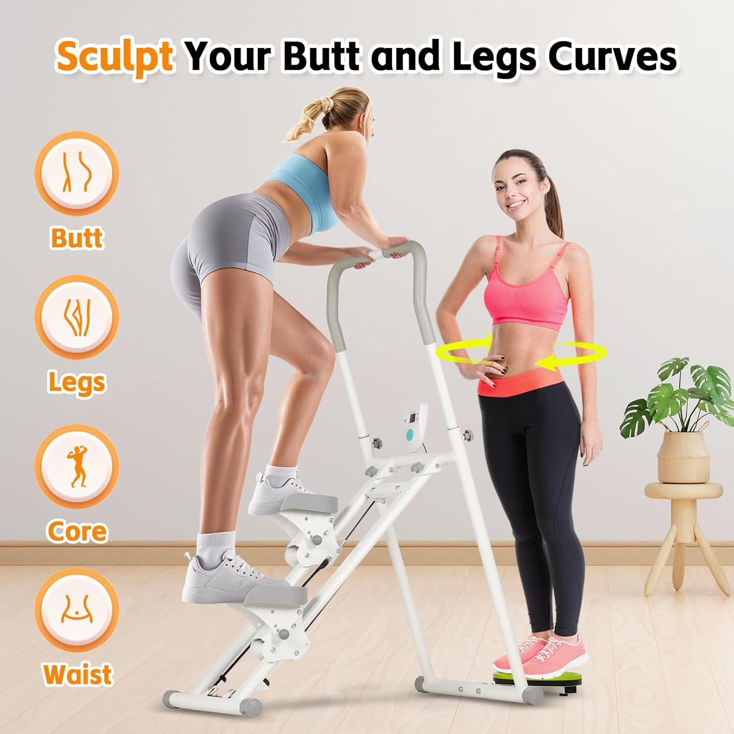 Advwin Stair Stepper for Home Exercise, Vertical Climber Exercise Machine for Full Body Cardio, Compact Stair Climber Fitness Stepper, Max 120Kg Capacity image number 3