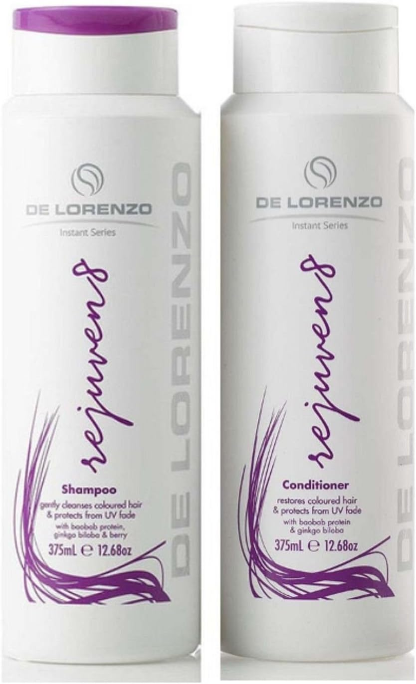DE LORENZO INSTANT REJUVEN8 SHAMPOO and CONDITIONER 375 ML F S DELORENZO