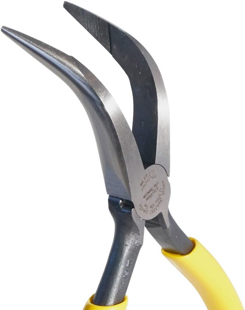 Klein Tools A-D302-6 Curved Long-Nose Pliers, 6-1/4-Inch image number 1