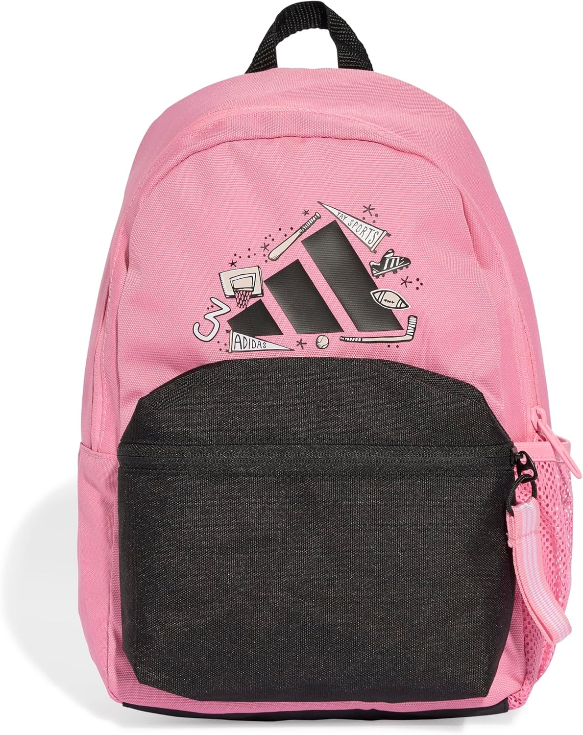 Adidas Performance Little Kids Printed Backpack, Bliss Pink/Black/Black, One Size image number 5