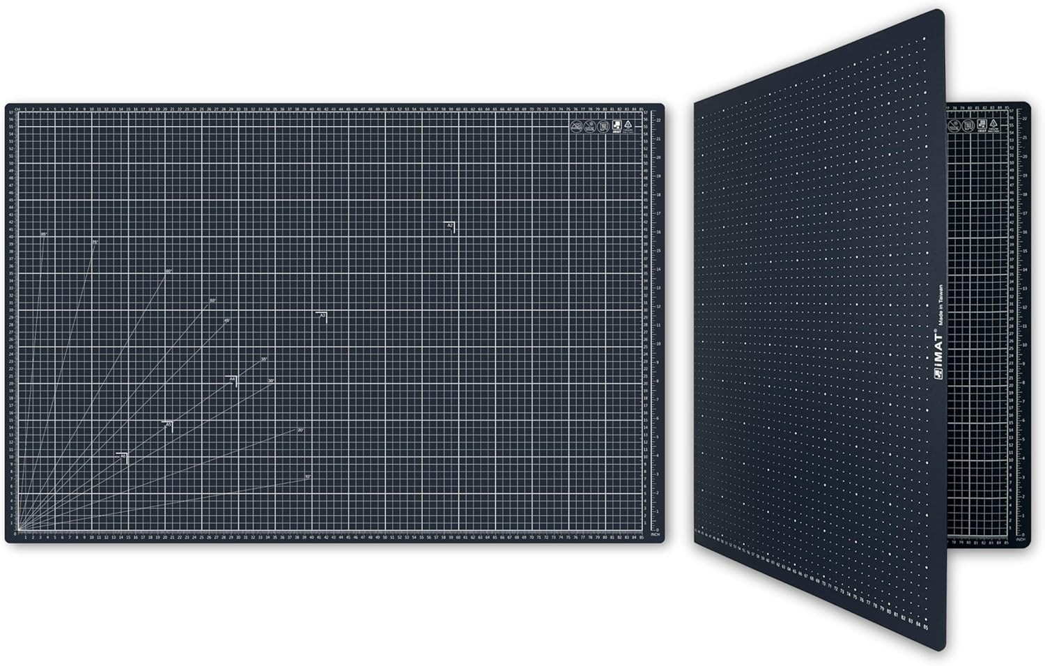 Imat Flip Cutting Mat Note A1, 90X60 Cm, Foldable, Ideal for Crafts, Paper Cutting, Large Leather and Cloth Projects, Sketching, Drawing (Navy Blue) image number 3