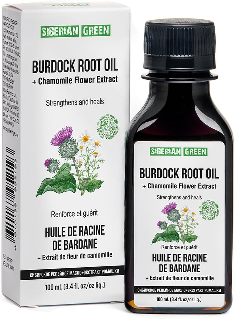 Siberian Green Burdock Root Oil with Chamomile Oil Extract 100Ml image number 2