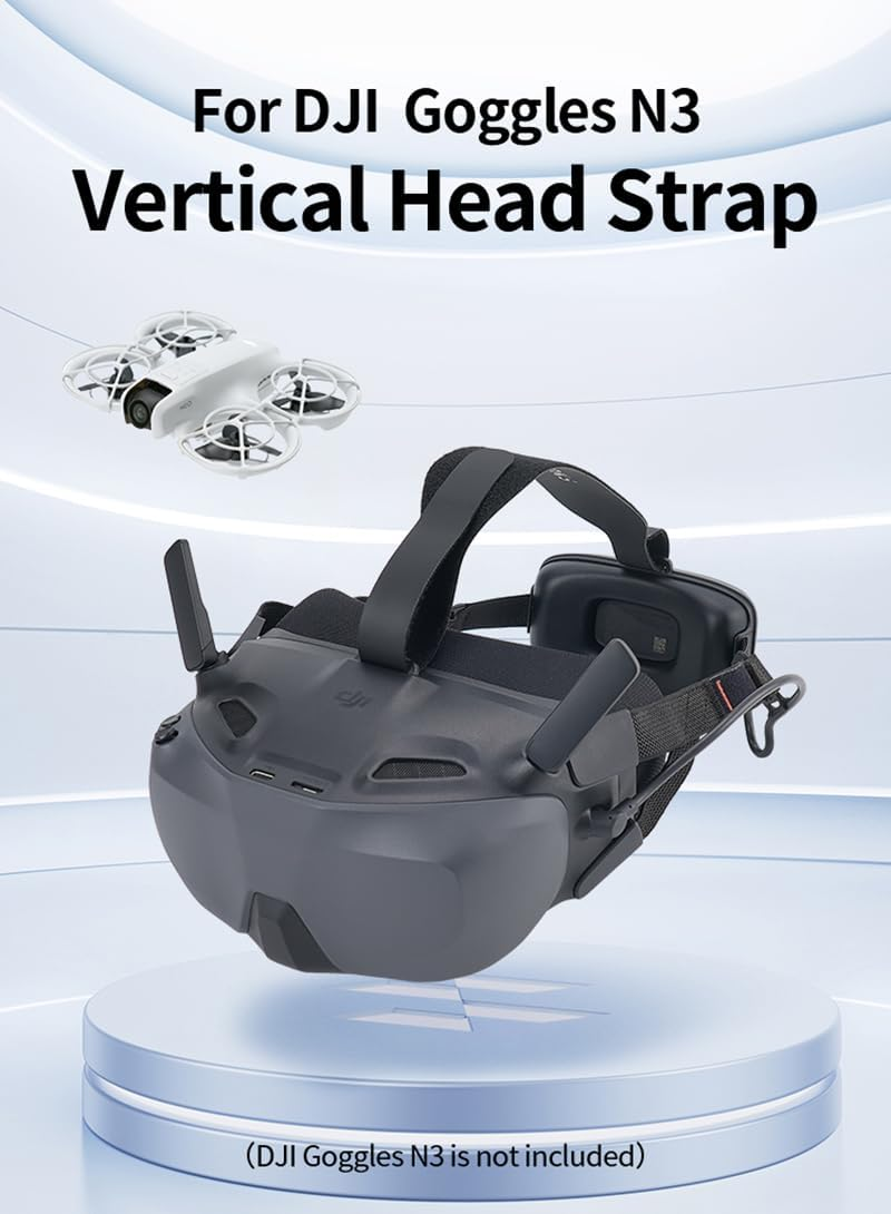 Headband Strap for DJI Goggles N3, Easy to Wear, Comfortable, Headband Belt, Decompression Headband, Protective Headwear for DJI Neo/Avata 2 Motion Fly More Combo Drone Accessories (Simple) image number 5