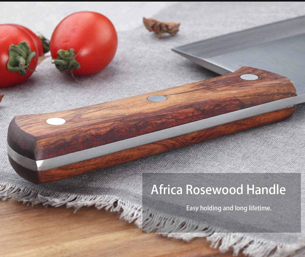 Butcher Knife, Meat Cleaver Knife, 8 Inches Chopping Knife, Super Strong Makes Heavy Duty Easy(Upgraded English Package) image number 1