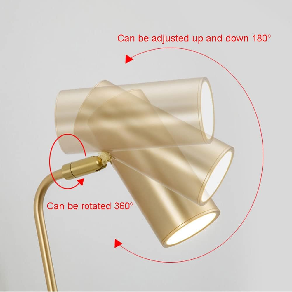 Adjustable Wall Light Hardwired Sconce with Switch, 360&deg;+180&deg; Rotatable Wall Mounted Lamp, Bedroom Bedside Reading Wall Lights, Living Room Study Wall Lamps, E27 Socket XXZ image number 1