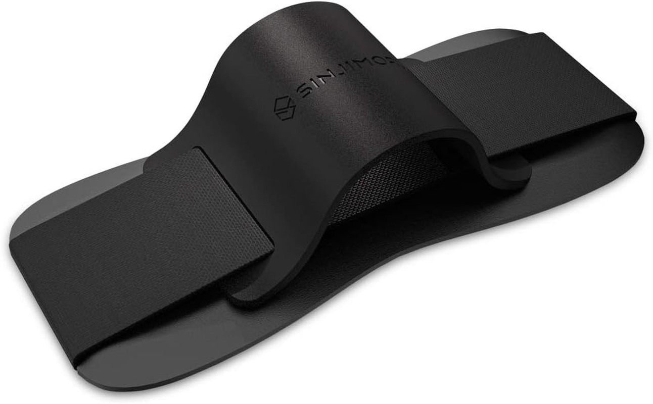 Sinjimoru Silicone Mobile Phone Grip with Stand, Cell Phone Stand for Desk & Secure Iphone Holder Strap for All Smartphone. Sinji Grip Silicone Black image number 5