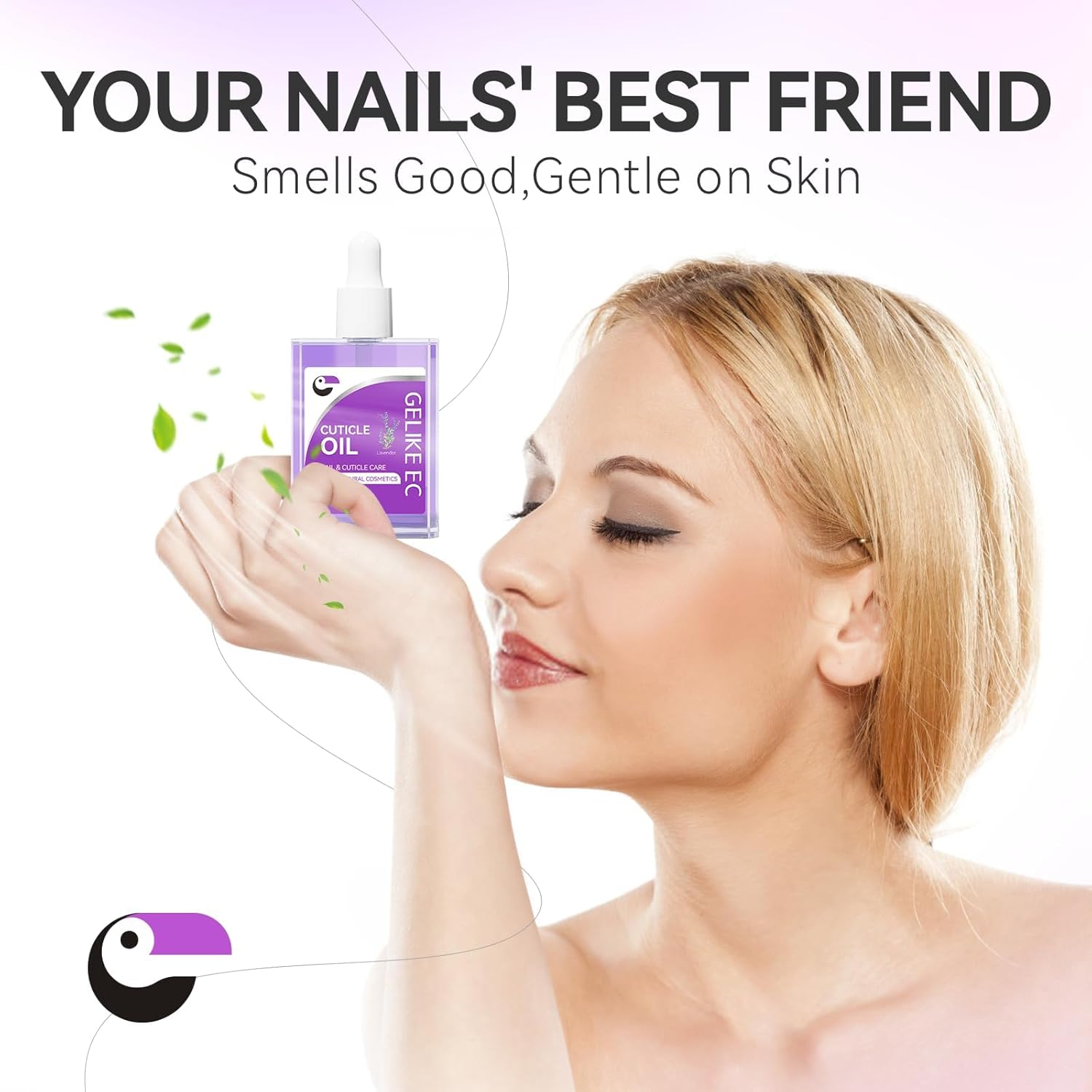 Gelike Nail Cuticle Oil Vitamin E B 100% Pure & Natural Jojoba Bean with Flower Aroma - Soothe & Moisturize Dry Nails and Cuticles image number 5