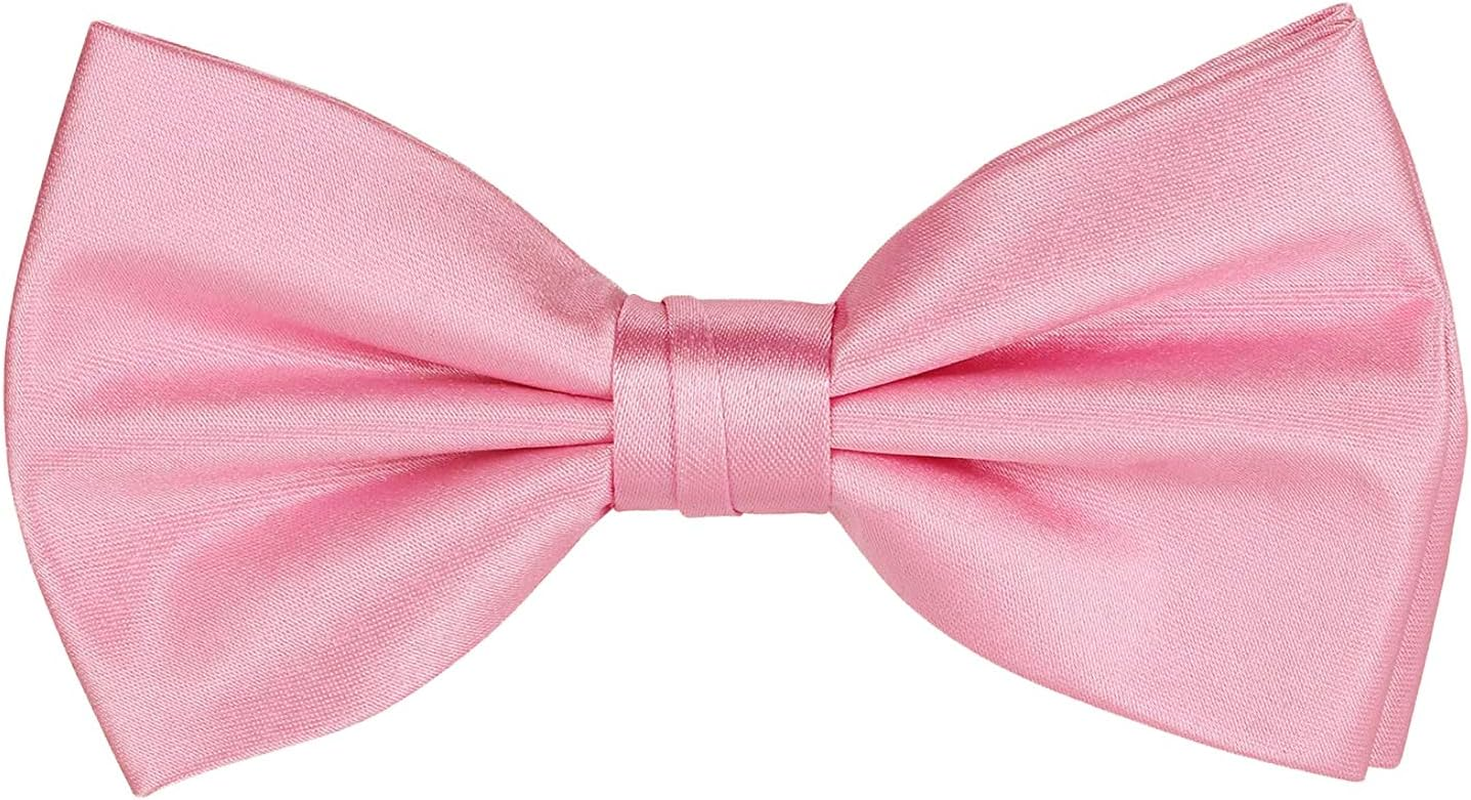 Weddecor Classy Pretied Adjustable Bow Tie Satin Butterfly Neck Stylish Bowtie Solid Colour Tuxedo Men Women Kids Formal Casual Fashion Accessory, Aqua Blue