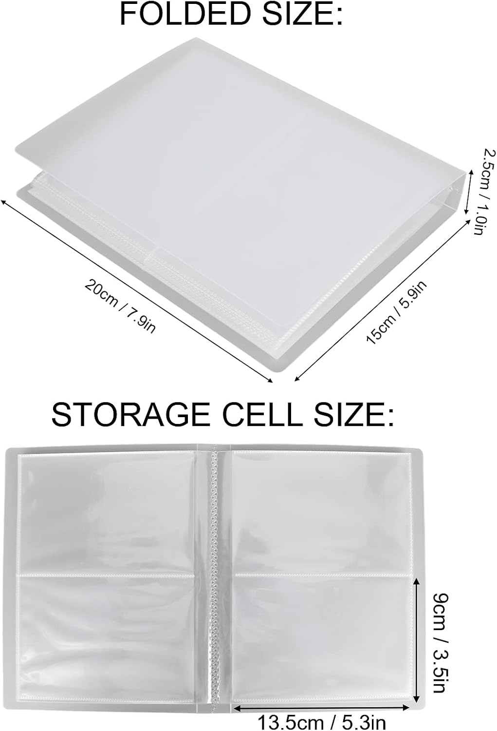 Sticker Storage Book, Safe Environmentally Friendly Nail Sticker Storage Book Large Capacity with Label Sticker for Nail Decals Organizing for Photos Organizing image number 5