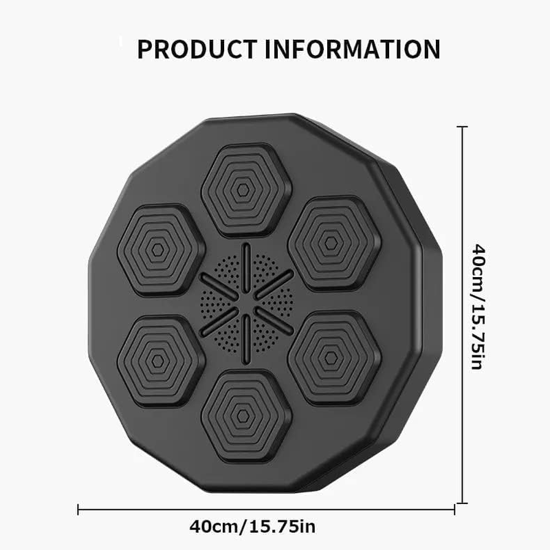 Upgraded Boxing Traing Machine, Smart Music Wall Mounted Punching Sports Equipment Rechargeable LED Light, Hand/Eye/Speed Reaction for Kids/Adults/Home Workout/Stress Relief image number 6