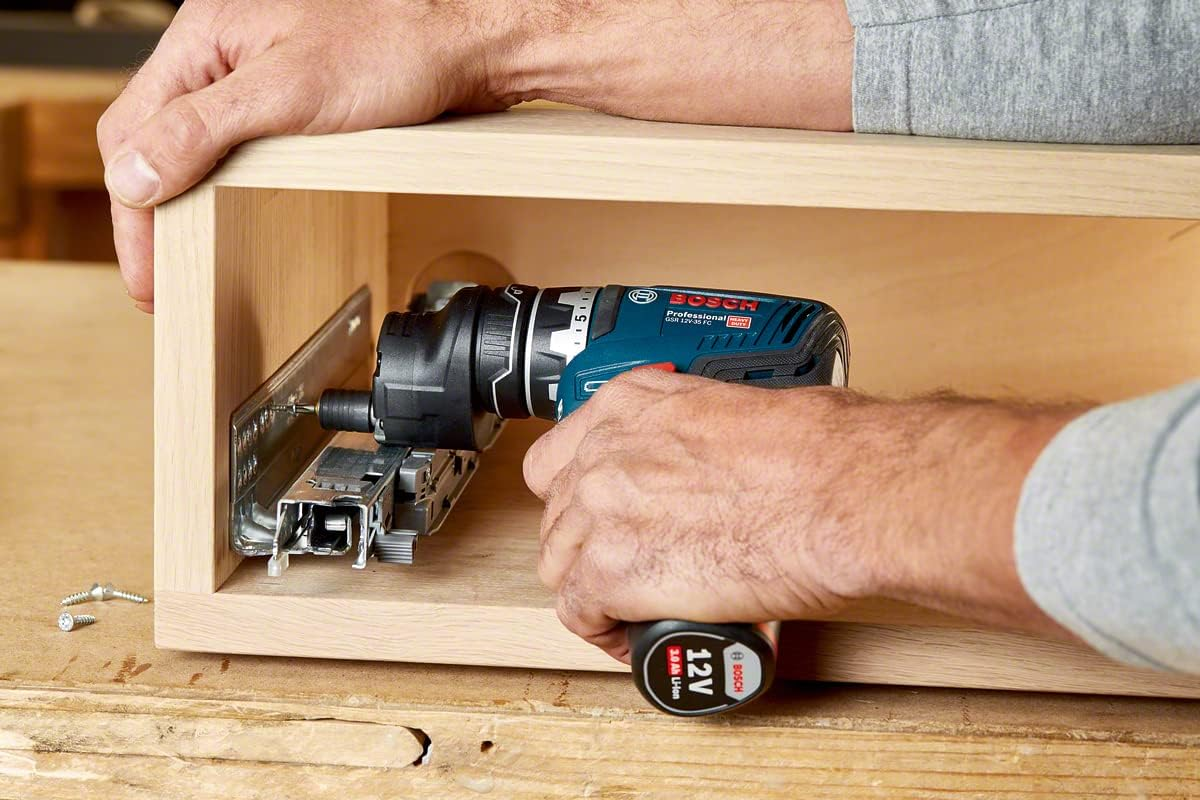 Bosch Professional 12V System GSR 12V-35 FC Cordless Drill/Driver (Incl. 4 Flexiclick Adapters, excluding Batteries and Charger, in L-BOXX 102) &ndash; Flexiclick System image number 3