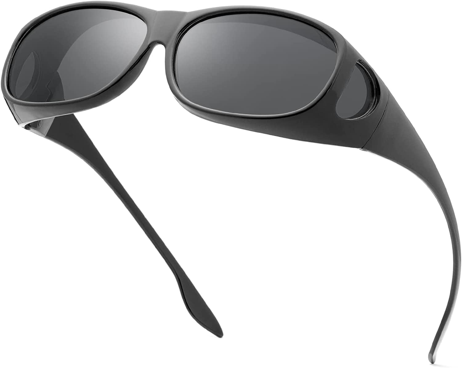 Night Vision Glasses for Men Women Polarized Driving Sunglasses Shield Wraparound Fit over  Eyewear anti Glare