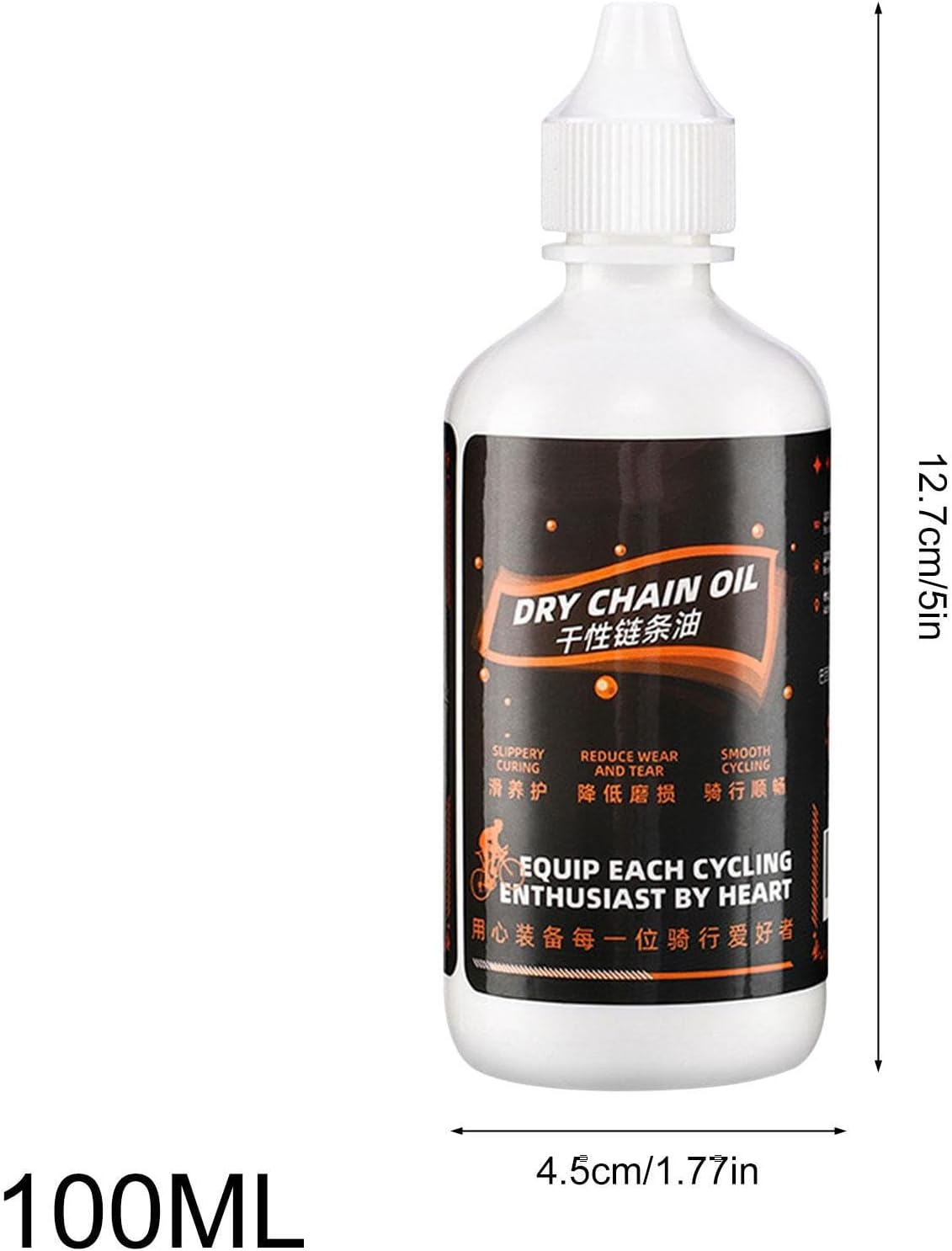 Puchen Dry Lubricant Chain Oil, 100Ml - Rust Prevention for Mountain Bikes, Bicycles - Easy to Apply, Preserves Chains, Cleans, Smooths, Silences, Reduces Friction image number 6