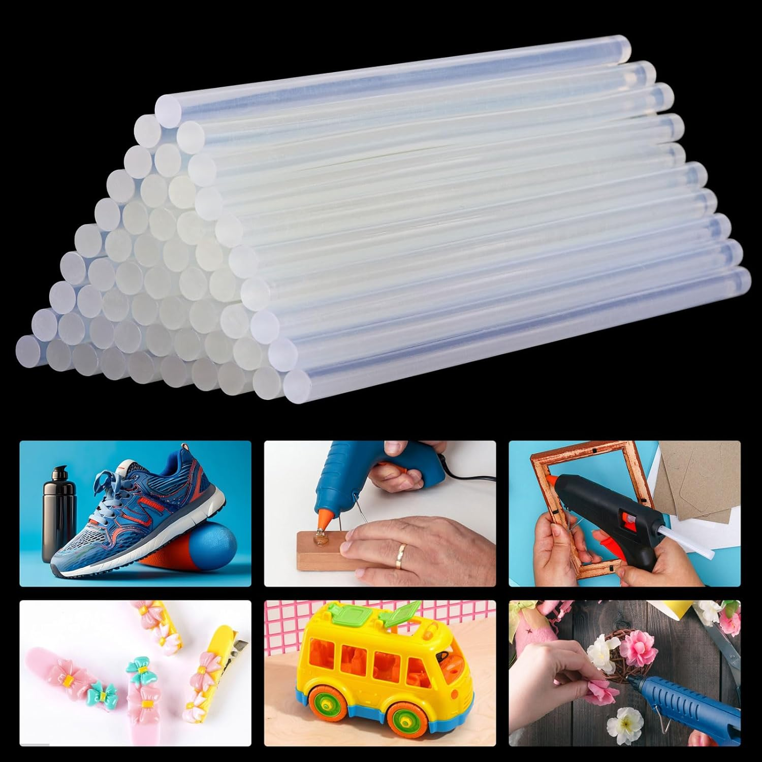 Hot Glue Sticks, 7Mm X 190Mm Mini Glue Sticks for Hot Melt Glue Gun (Pack of 50) image number 6