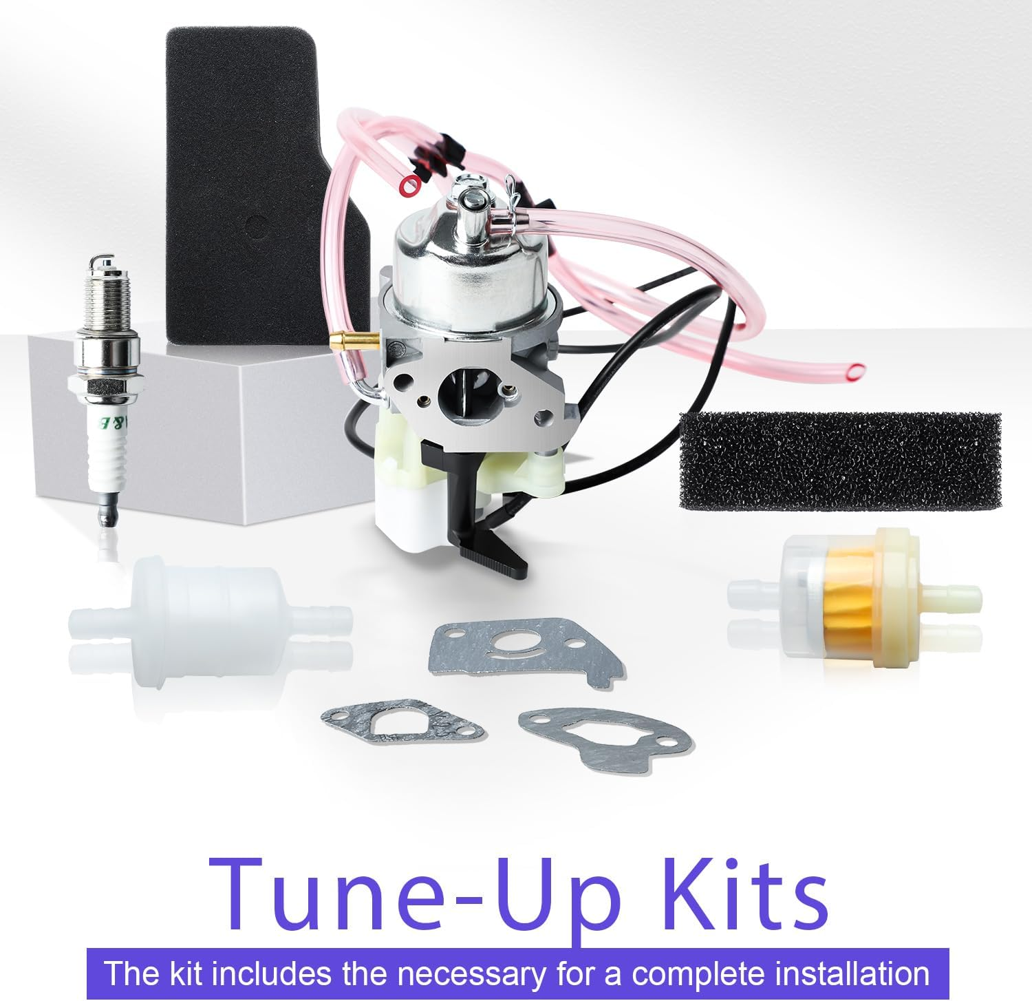 EU2000I Carburetor for Honda Eb2000I Eu2000I EB2000I EU2000I EB2000IT1 EU2000IK1 EU2000IK1 16100-Z0D-D03 16100-Z0D-D01 Carb with Air Filter Spark Plug Gasket Fuel Line image number 5