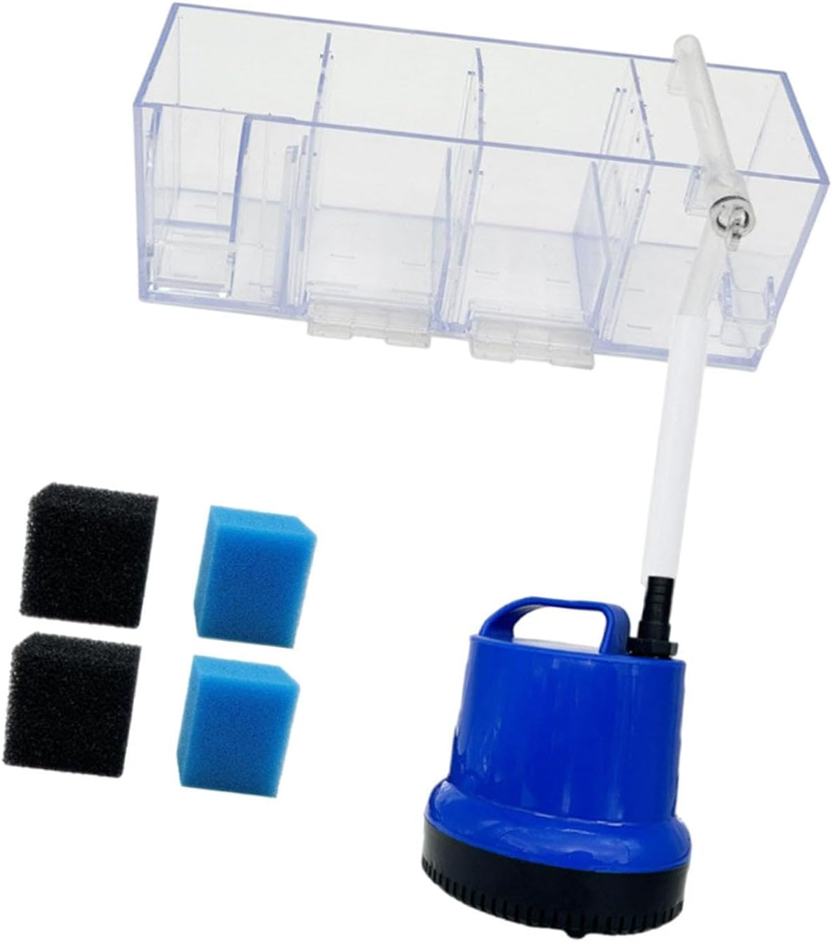 STARTIST Fish Tank External Filter Box Filtration System Fish Tank Accessory, Lightweight Water Purifier, Aquarium Hang on Back Filter, B