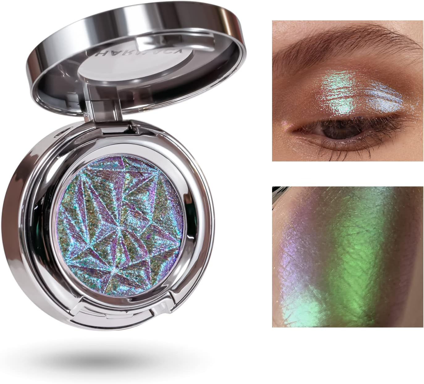CHARMACY Multichrome Eyeshadow, Insane Shifters Chameleon Eyeshadow, Creates High-Impact, Glitter Metallic Eye Looks, 100% Vegan and Cruelty Free, 1.9G (#809)