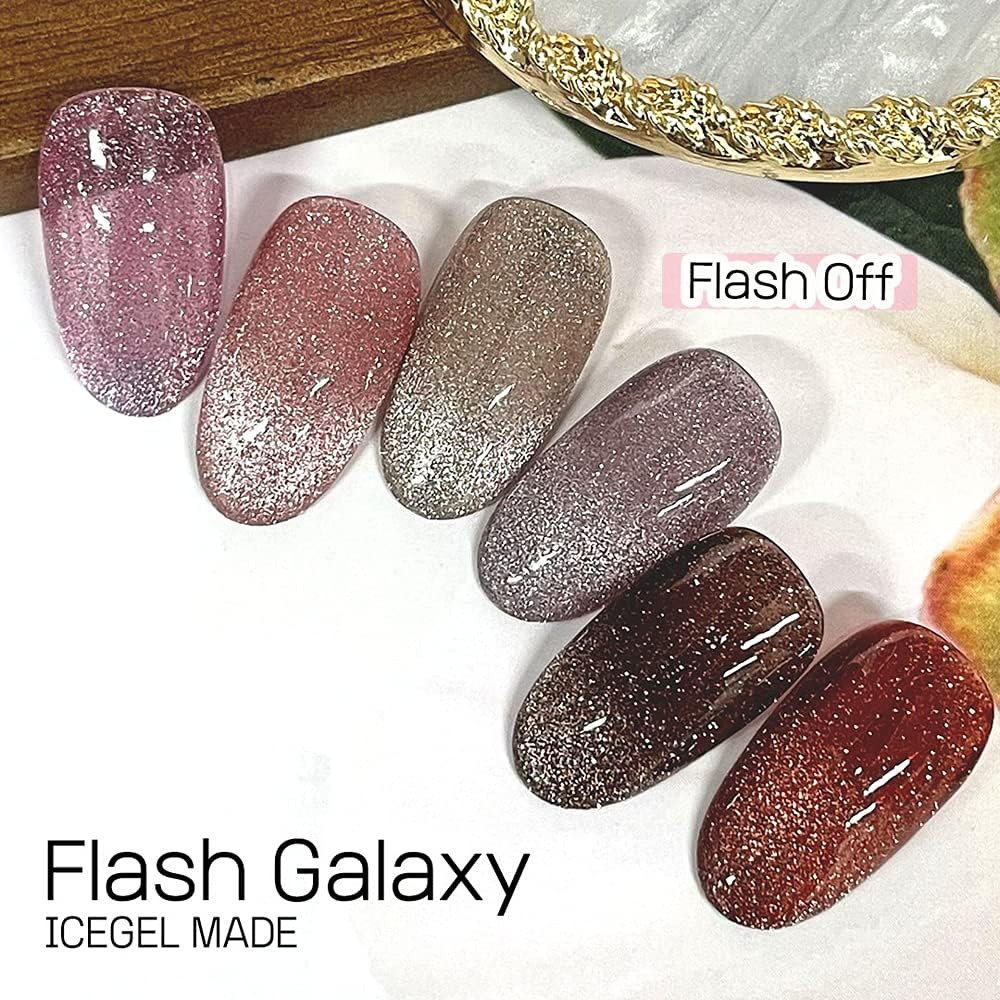 ICE GEL ABLACK Flash Star Galaxy 1246 Color Gel 0.1 Oz (3 G) image number 4