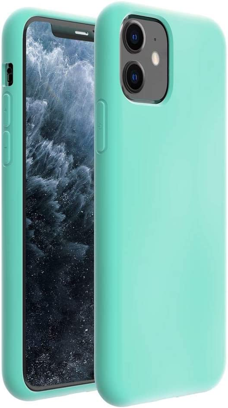 ZUSLAB Silicone Case for Iphone 11 Case, Liquid Silicone Anti-Scratch Gel Rubber Shockof Full Tection Soft Microfiber Lining Cover for Apple (2019) - Black