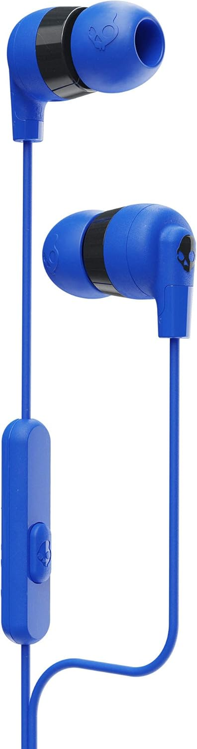 Skullcandy Ink'D+ In-Ear Wired Earbuds, Microphone, Works with Bluetooth Devices and Computers, Cobalt Blue