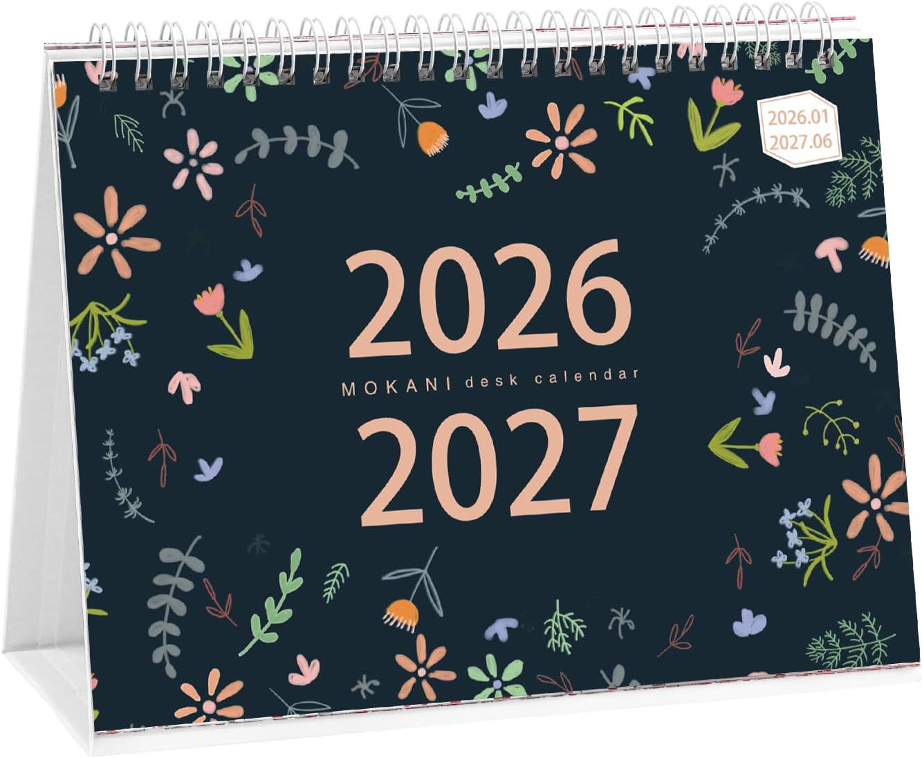 Desk Calendar 2026-2027, Monthly Desktop Calendar(Jan. 2026 - Jun. 2027, 10" X 8.25"), Standing Flip Calendar with Thick Paper, Academic Year Standing Desk Calendar with Planner Stickers image number 2