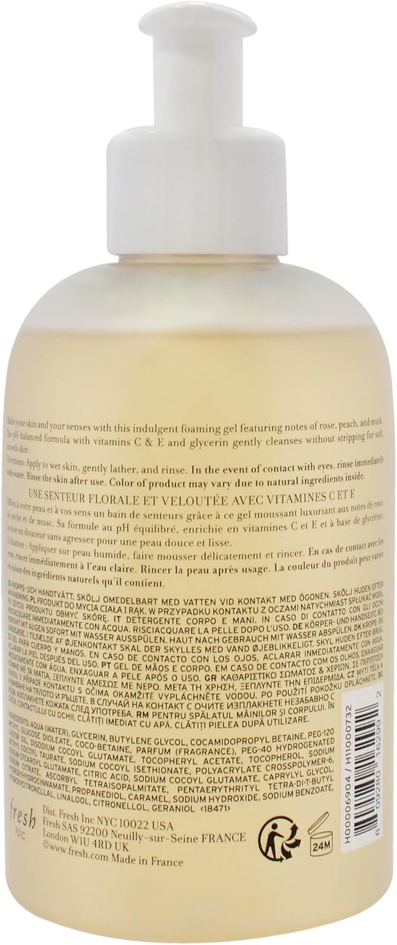 Rose Morning by Fresh for Women - 10 Oz Body Wash