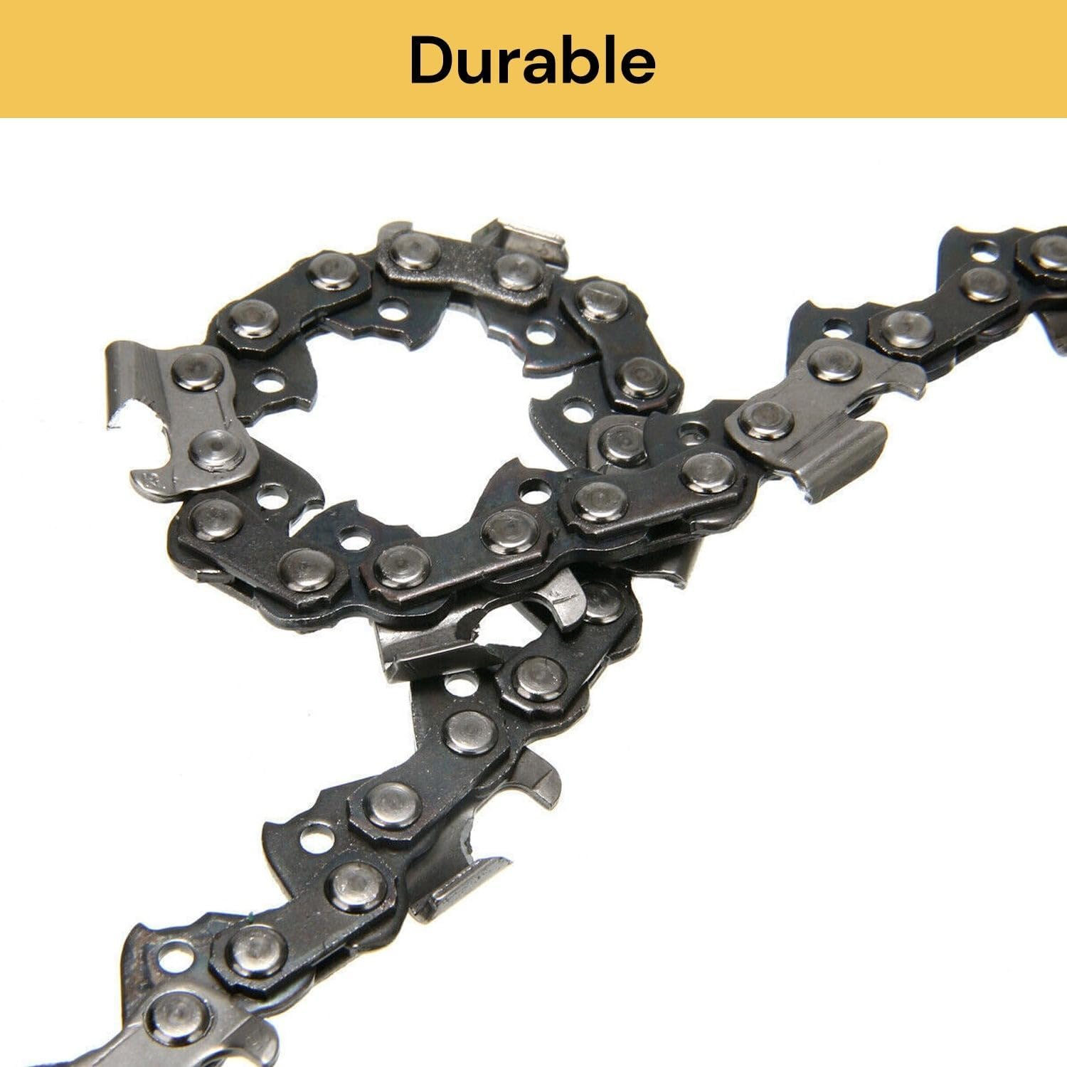 Spendeal [3 Pack] 12 Inch Mini Chainsaw Chain, Replacement Chains for Cordless Electric Portable Mini Chainsaw, Guide Saw Chain for Wood Branch Cutting Mini Chainsaws image number 5