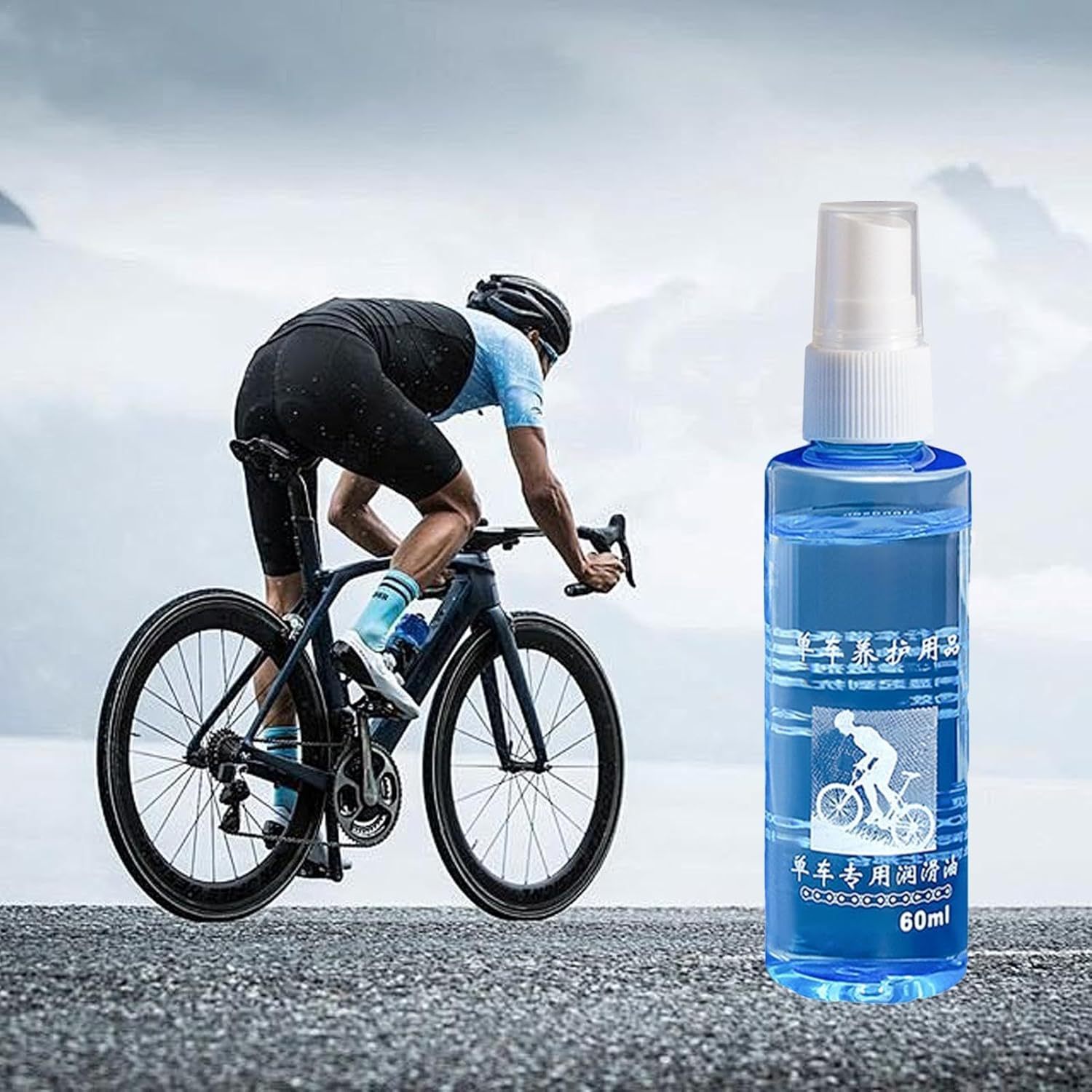 Chain Lubricant for Cycle - 60Ml Chain Lube Long-Lasting Cycle Chain Oil | Nozzle Dry Maintenance Oil Based Chain Cleaner for Chains & Door Locks image number 5