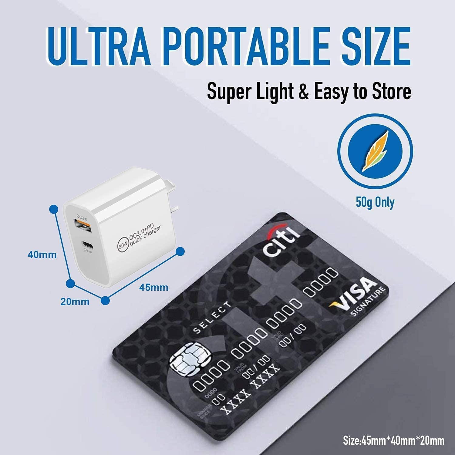 HEYMIX 20W USB C Charger, QC3.0 PD Power Adapter Quick Fast Wall Charger AU Plug, 2-Pack SAA Certificated