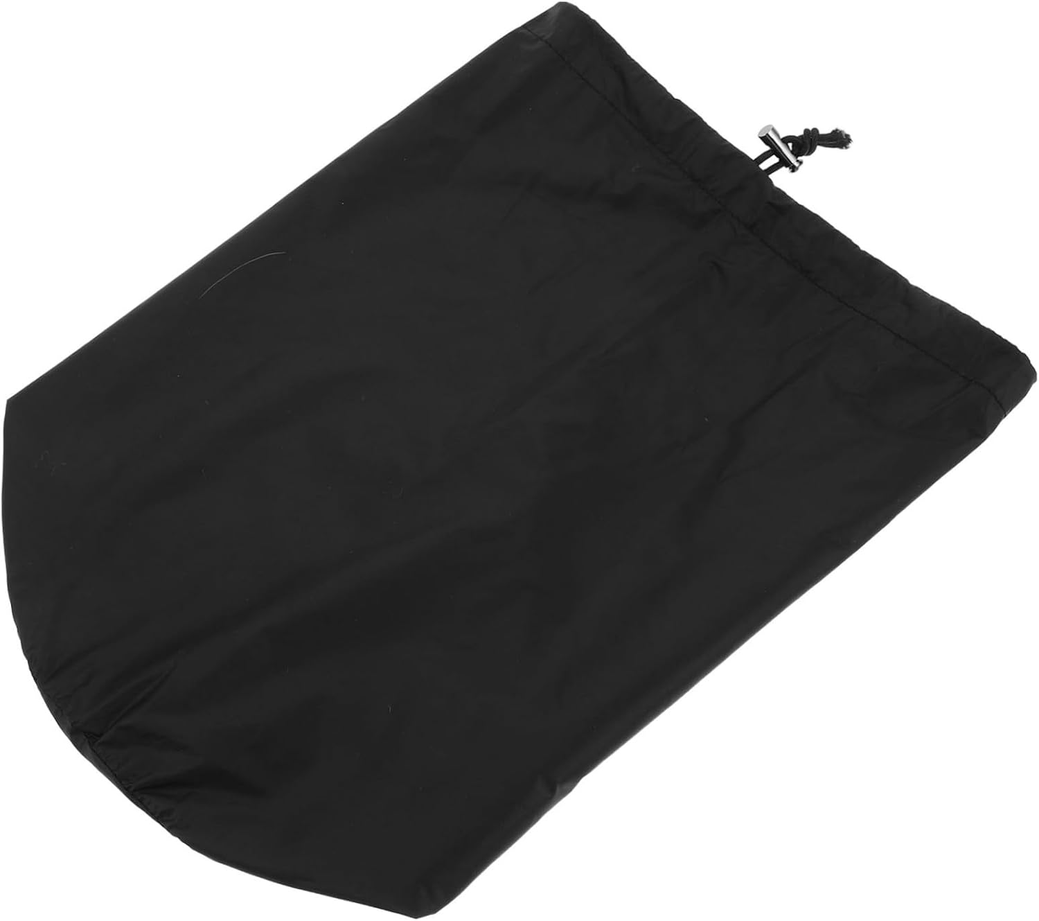 Happyyami down Jacket Storage Bag Waterproof Drawstring Garment Bag for Coat Lightweight Clothes Pouch Travel Raincoat Windbreaker Storage (Diameter 16.5Cm X Height 33Cm, Black)