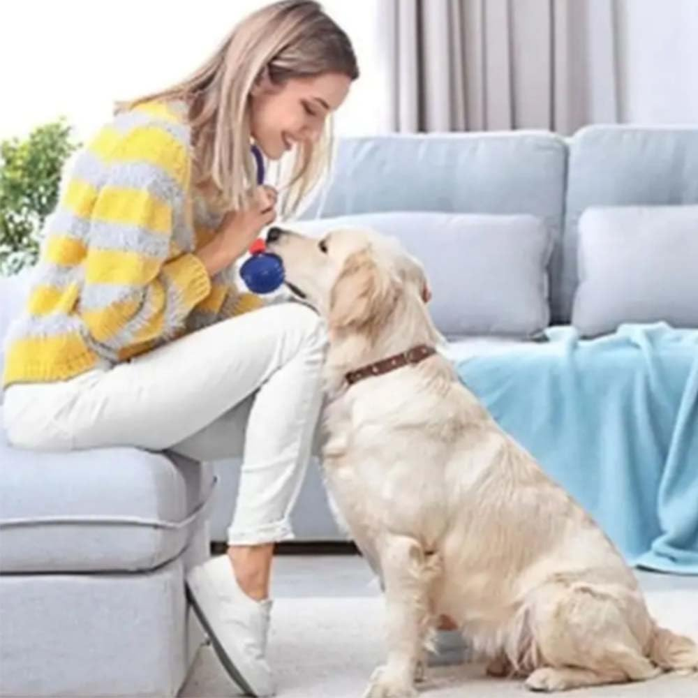 DWYYWSM Interactivedog Toy, Teether with Rope Dog Ball Pet Cchewers Toys, Dog Ball Thrower image number 6