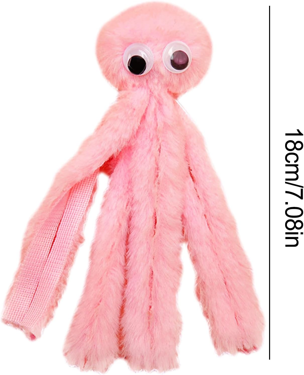 Cartoon Octopus Cat Teething Toys - Octopus Chew Toy, Cartoon Cat Toy | Soft Pet Toy Octopus Catnip Toy, Soft Pet Toy Kitten Chew Toys, for Pet, Plush Cat Toys Kitten Teething Indoor Cata - Purple image number 7